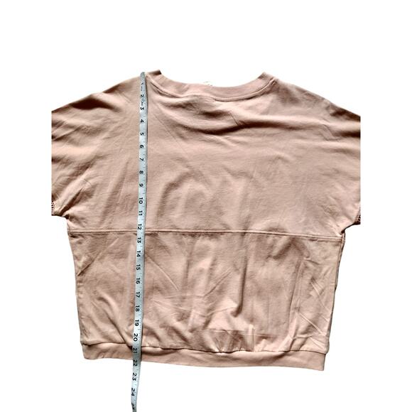 New Pink Victoria Secret crop top oversized jersey pink size XS - Picture 8 of 11